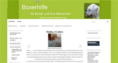 Desktop Screenshot of boxerhilfe.de